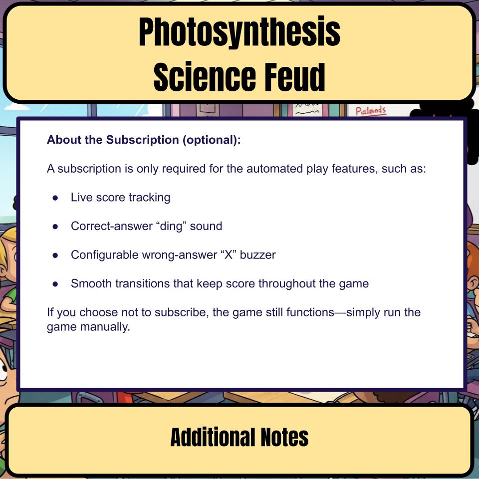 Photosynthesis Science Feud Review CF0014
