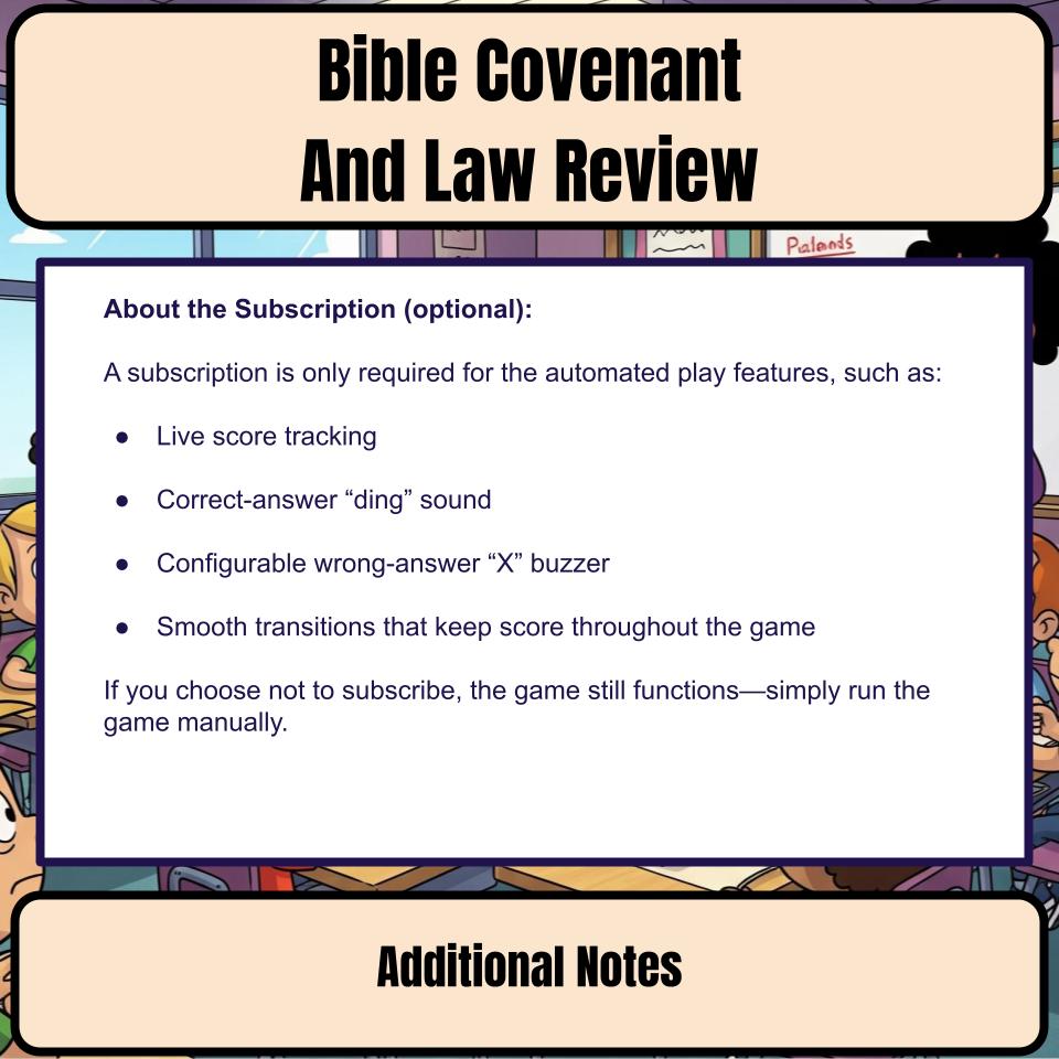 Bible Covenant And Law Feud Review BF0003
