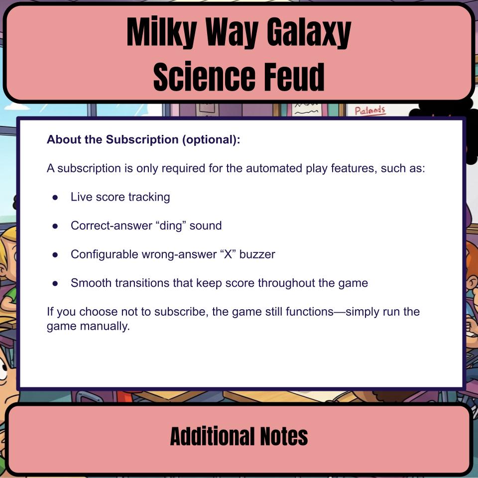 Milky Way Galaxy Science Feud Review CF0051