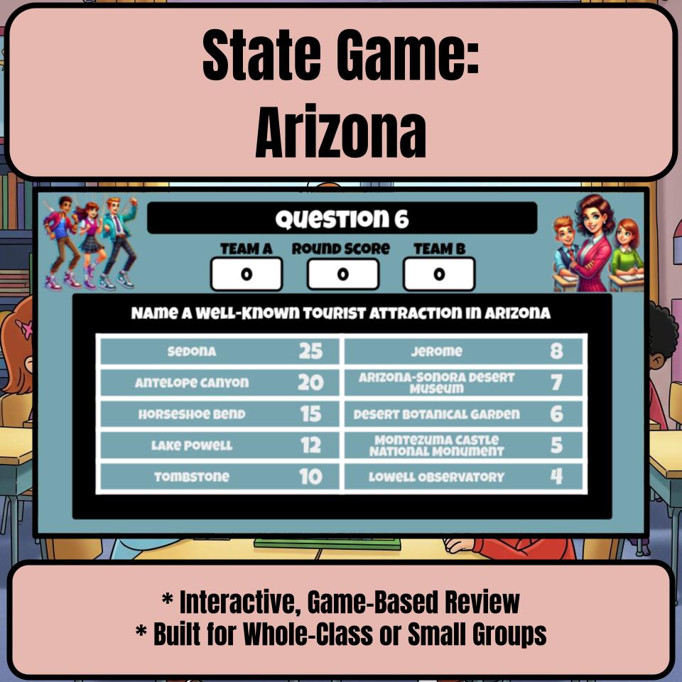 Arizona Social Studies Family Feud Review Game CF0001