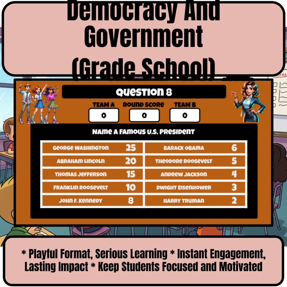 Democracy And Government (Grade School) Review Feud CF0001