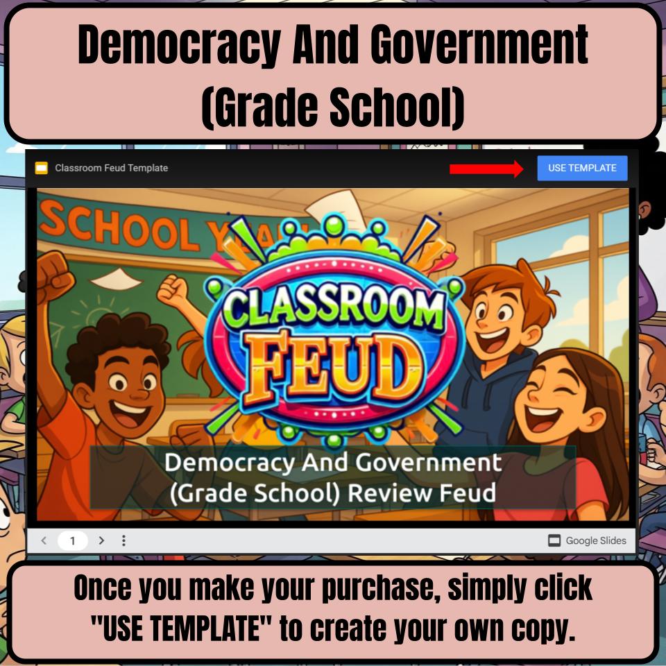Democracy And Government (Grade School) Review Feud CF0001