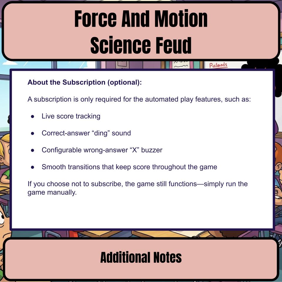 Force And Motion Review Feud CF0001