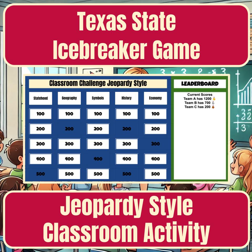 State of Texas Jeopardy Game I0001