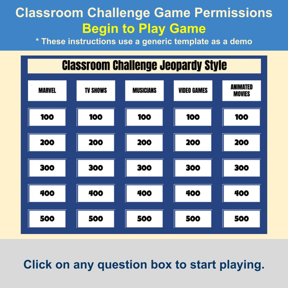 State of Texas Jeopardy Game I0001