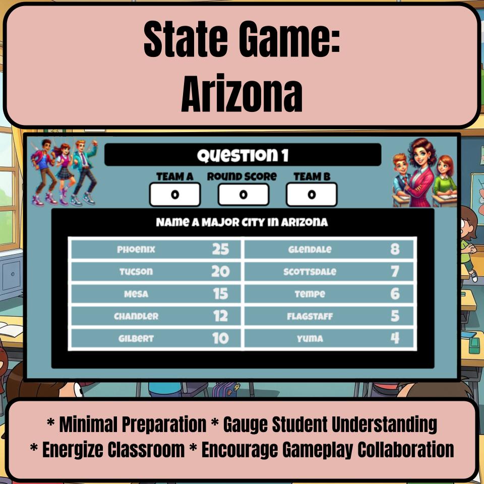Arizona Social Studies Family Feud Review Game CF0001