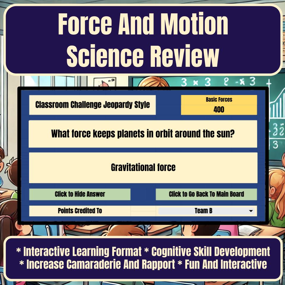 Force And Motion Jeopardy Science Review I0001