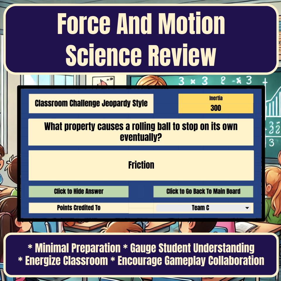 Force And Motion Jeopardy Science Review I0001