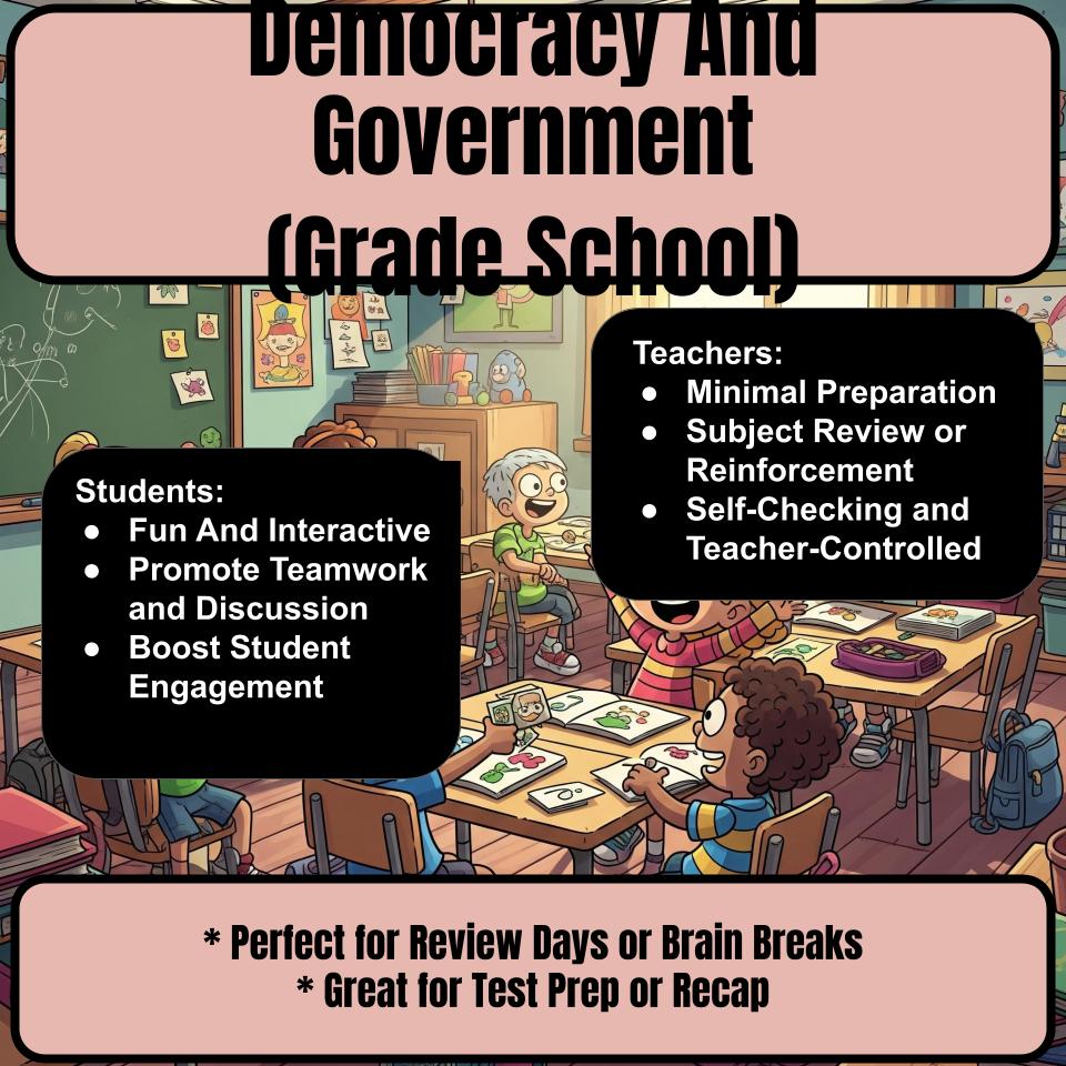 Democracy And Government (Grade School) Review Feud CF0001