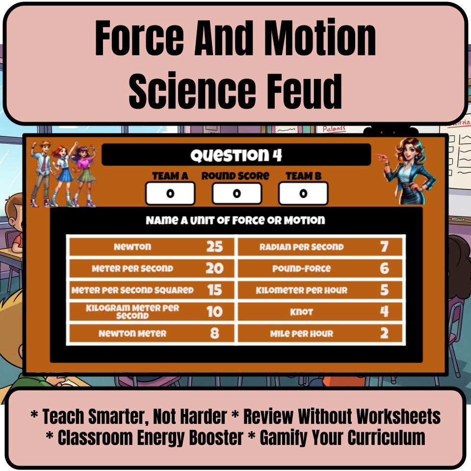 Force And Motion Review Feud CF0001