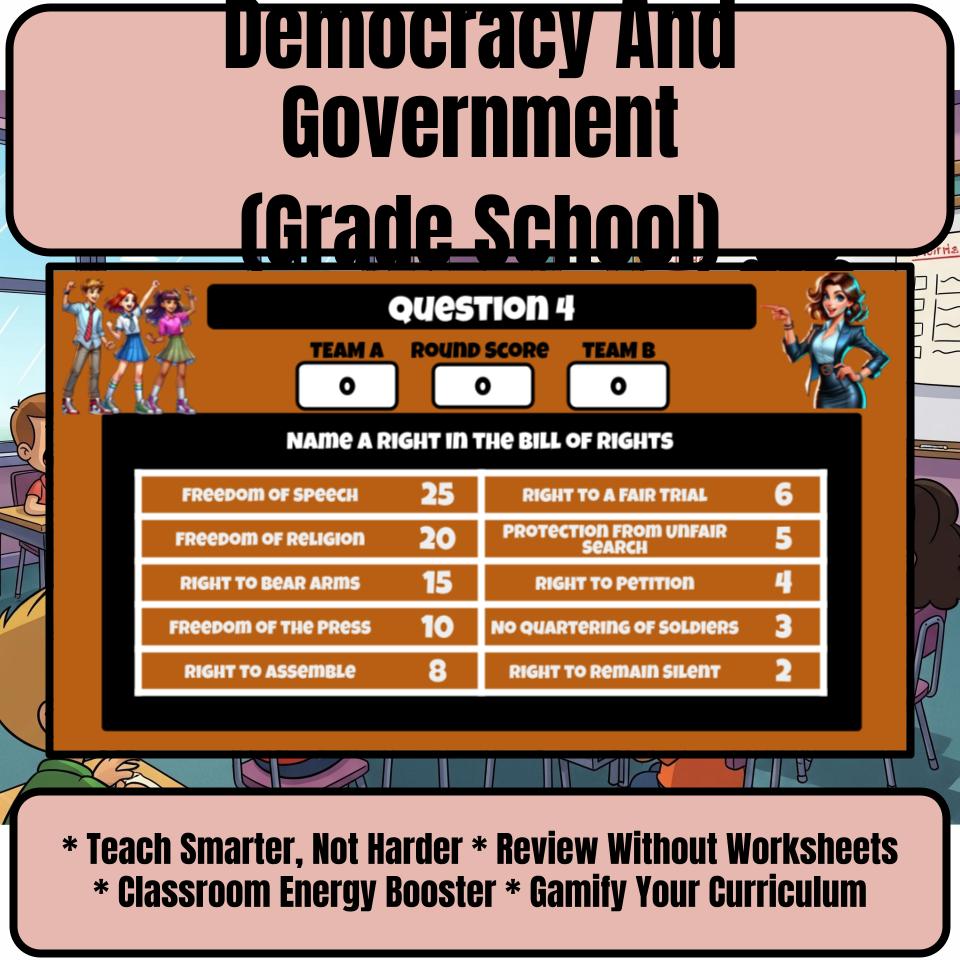 Democracy And Government (Grade School) Review Feud CF0001
