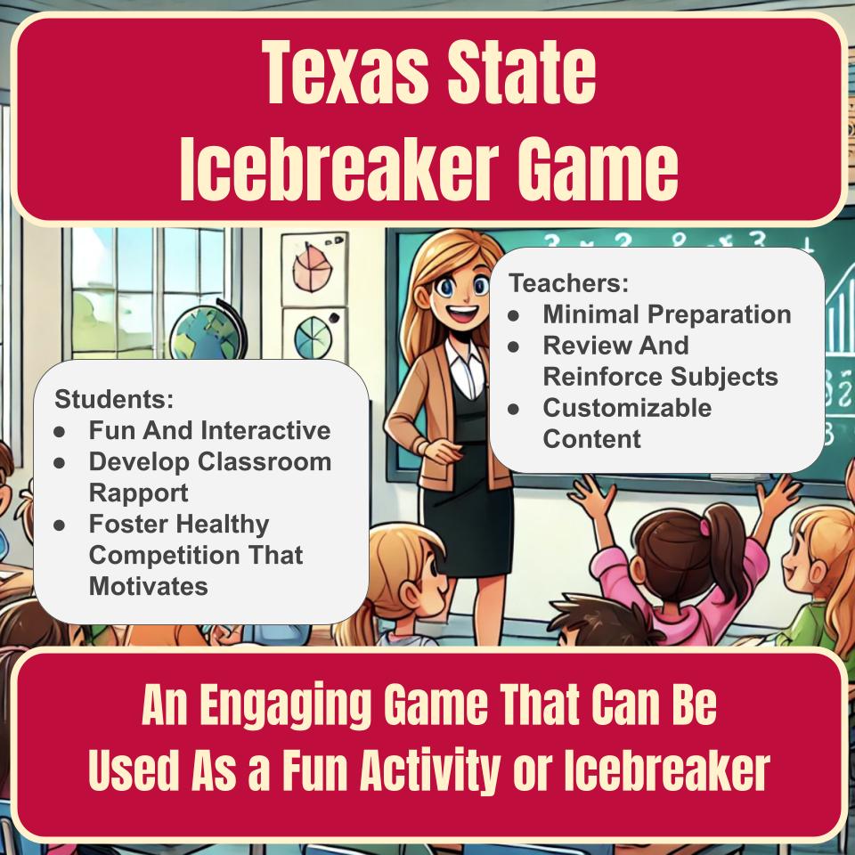 State of Texas Jeopardy Game I0001