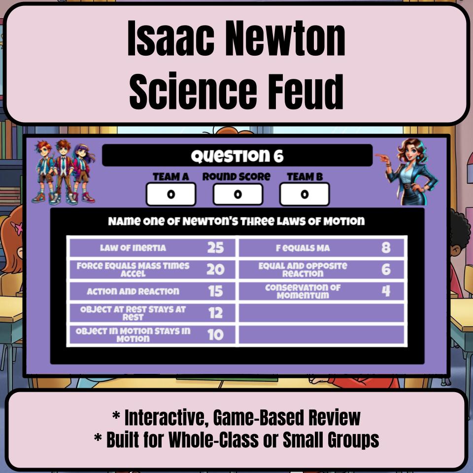 Isaac Newton Science Feud Review CF0010