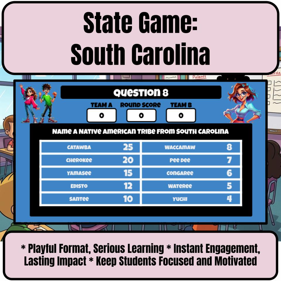 South Carolina Social Studies Family Feud Review Game CF0010