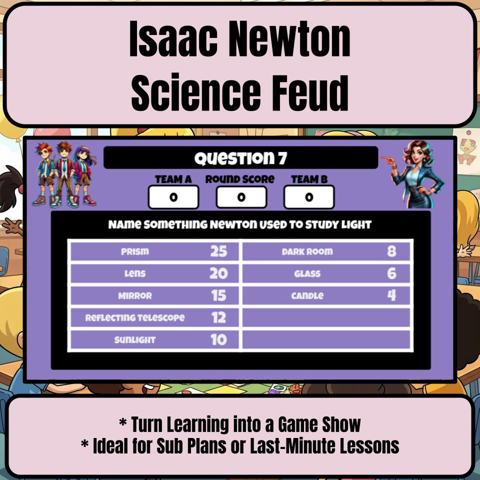 Isaac Newton Science Feud Review CF0010