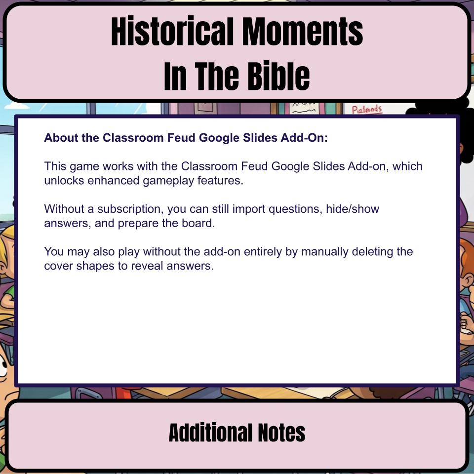 Historical Moments In The Bible Feud Review BF0010