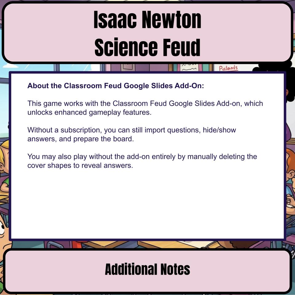 Isaac Newton Science Feud Review CF0010