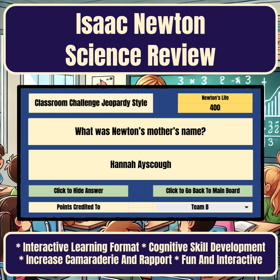 Isaac Newton Jeopardy Science Review I0010
