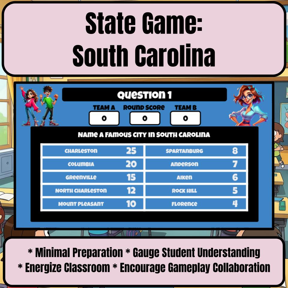 South Carolina Social Studies Family Feud Review Game CF0010