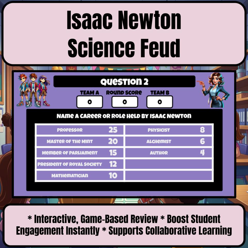 Isaac Newton Science Feud Review CF0010
