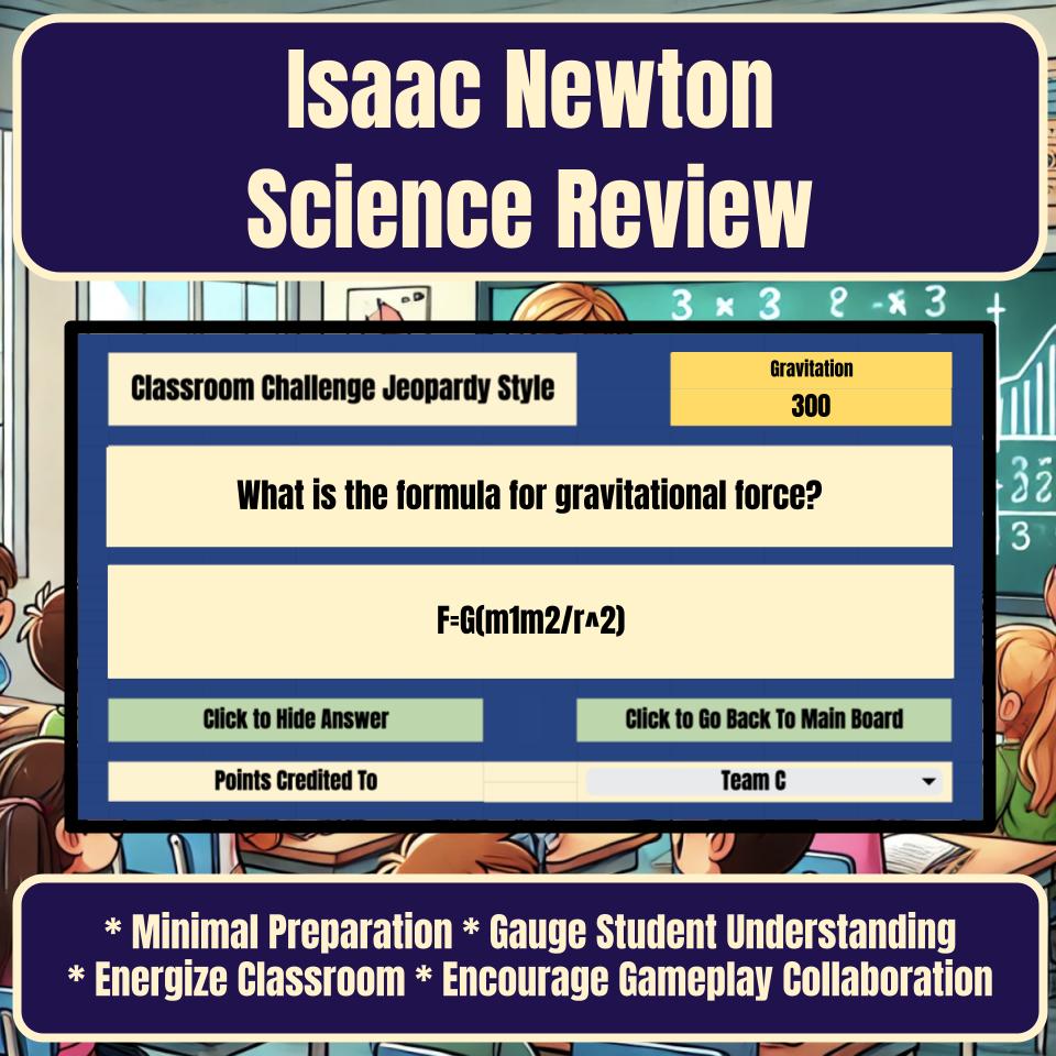 Isaac Newton Jeopardy Science Review I0010