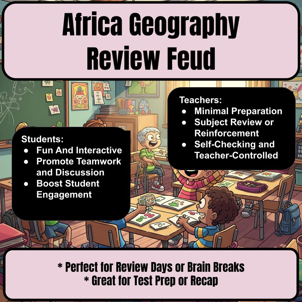 Africa Geography (Grade School) Review Feud CF0010