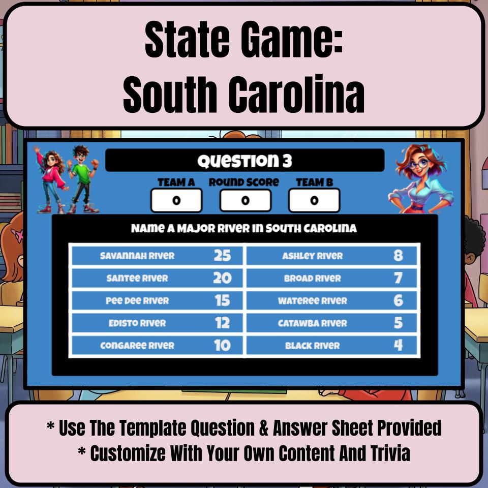 South Carolina Social Studies Family Feud Review Game CF0010