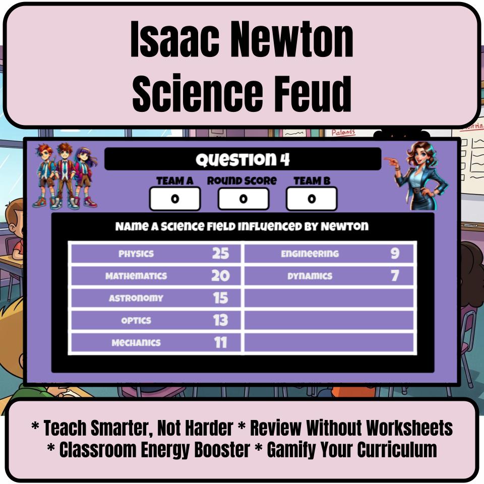 Isaac Newton Science Feud Review CF0010