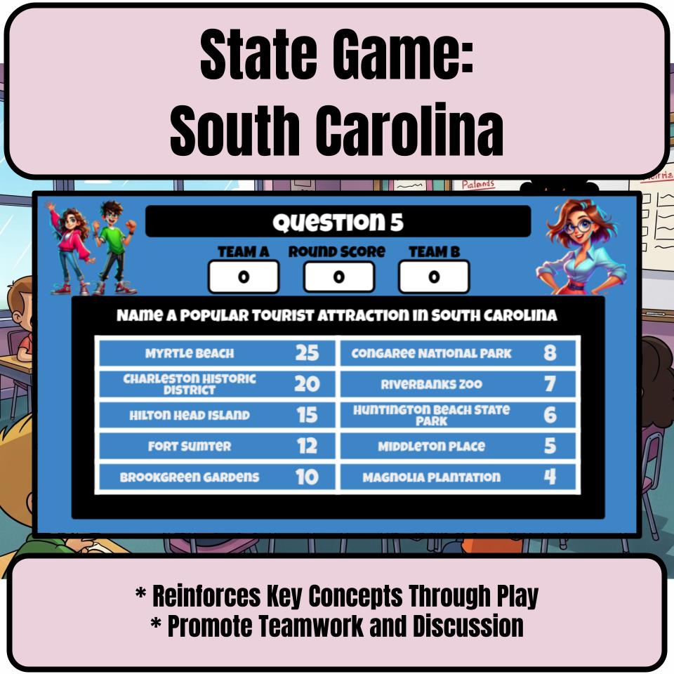 South Carolina Social Studies Family Feud Review Game CF0010