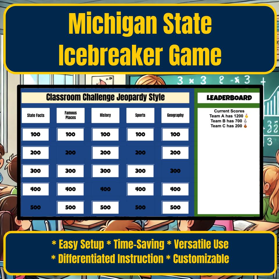 State of Michigan Jeopardy Game I0010