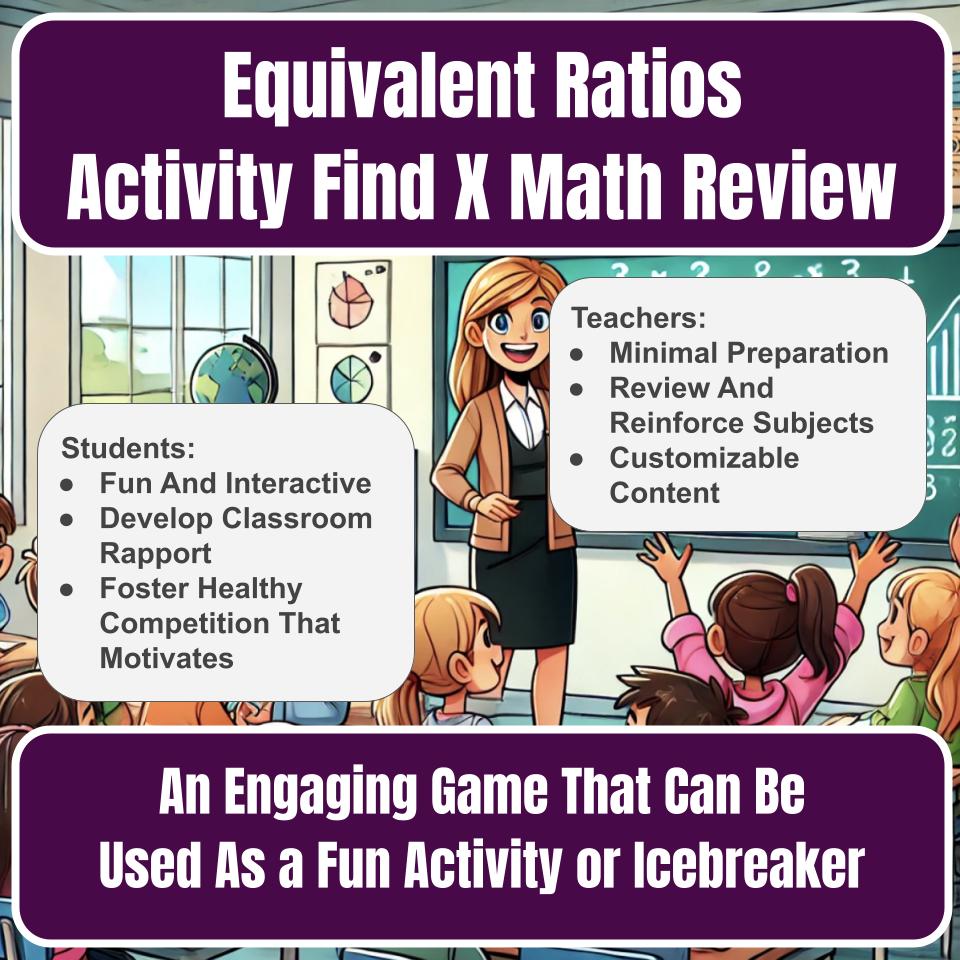 Jeopardy Equivalent Ratios Activity Find X Math Review Practice I0010