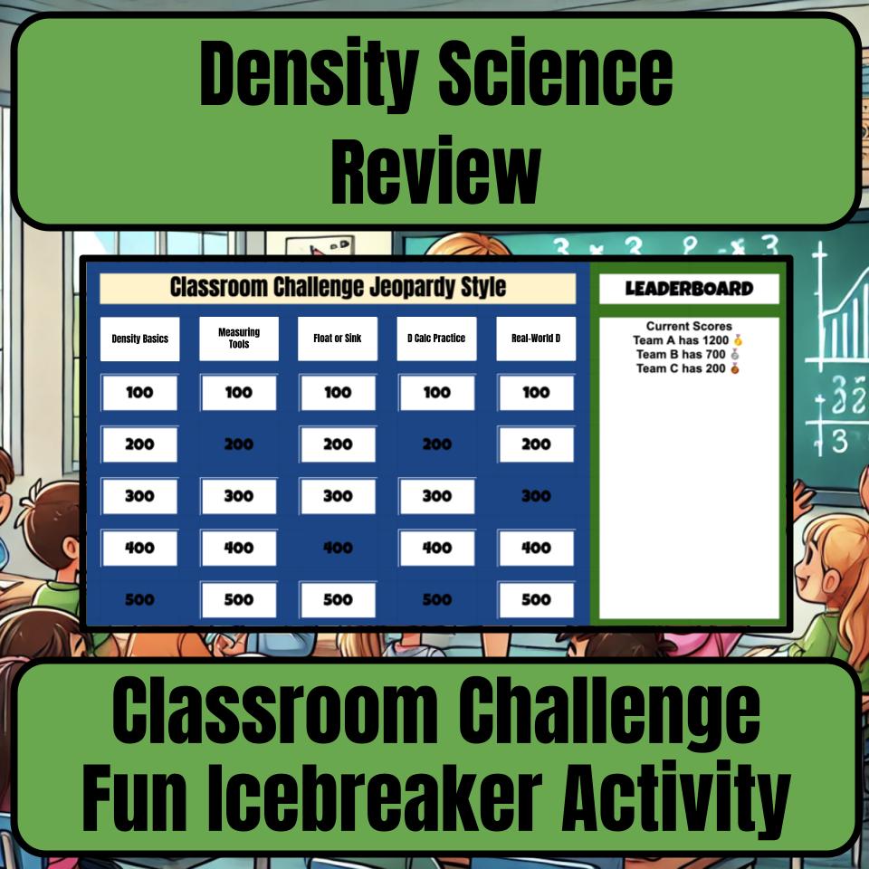 Density Jeopardy Science Review I0100