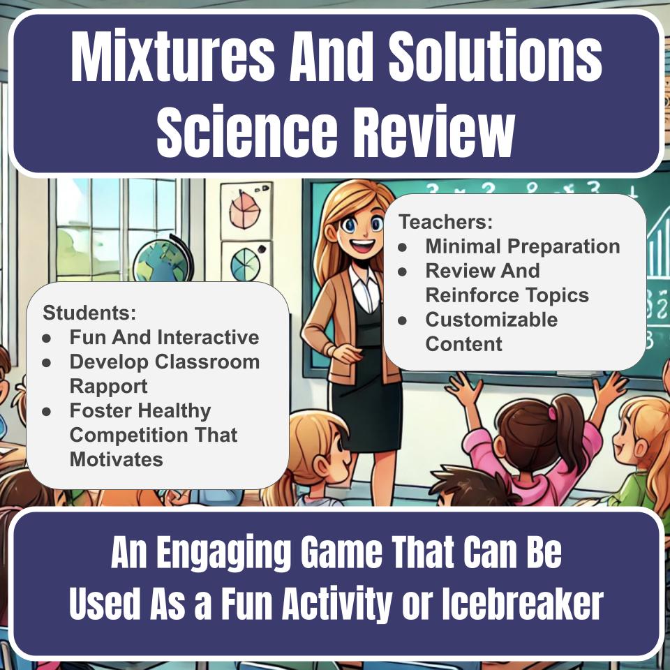 Mixtures And Solutions Jeopardy Science Review I0102