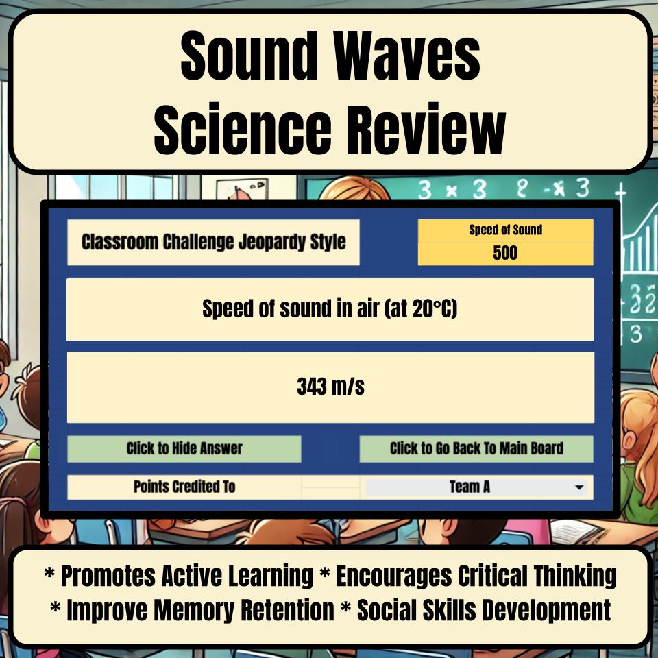 Sound Waves Jeopardy Science Review I0103