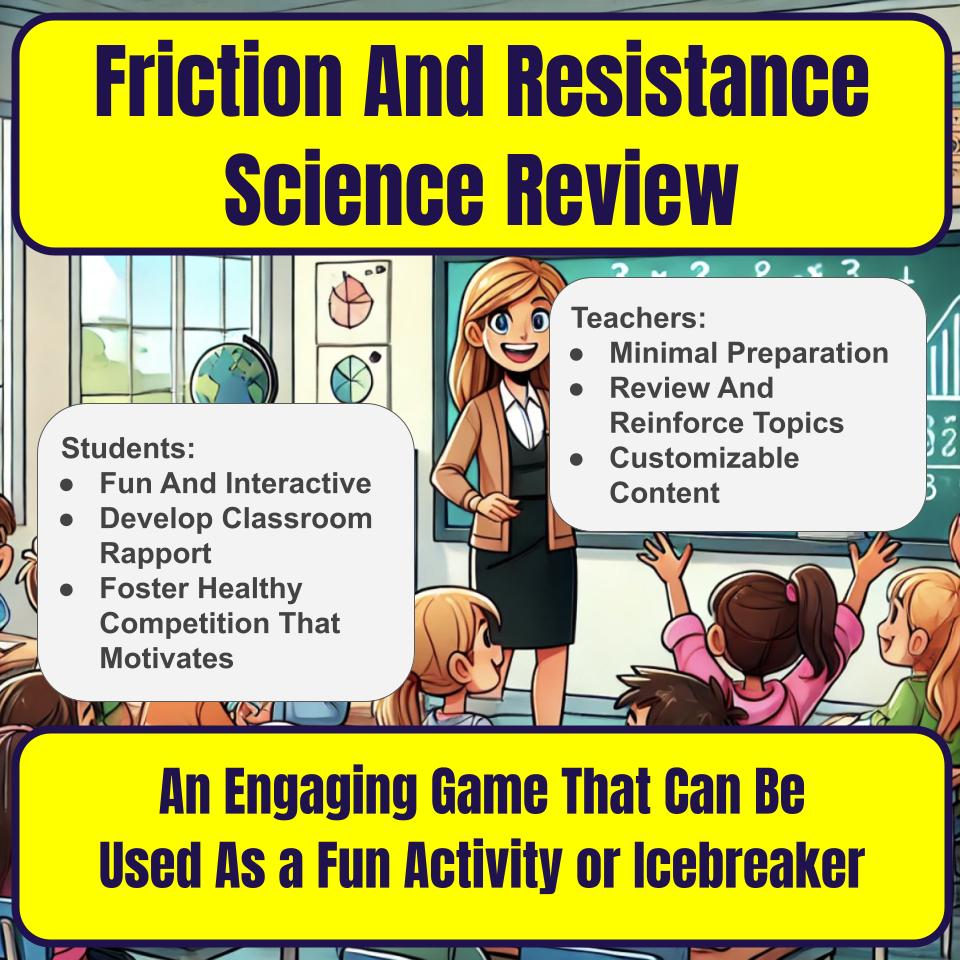 Friction And Resistance Jeopardy Science Review I0105