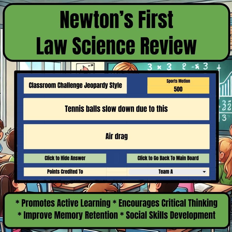 Newton’S First Law Jeopardy Science Review I0106