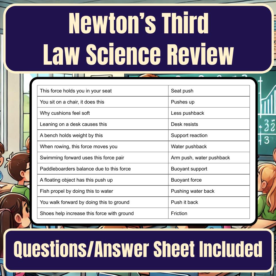 Newton’S Third Law Jeopardy Science Review I0108