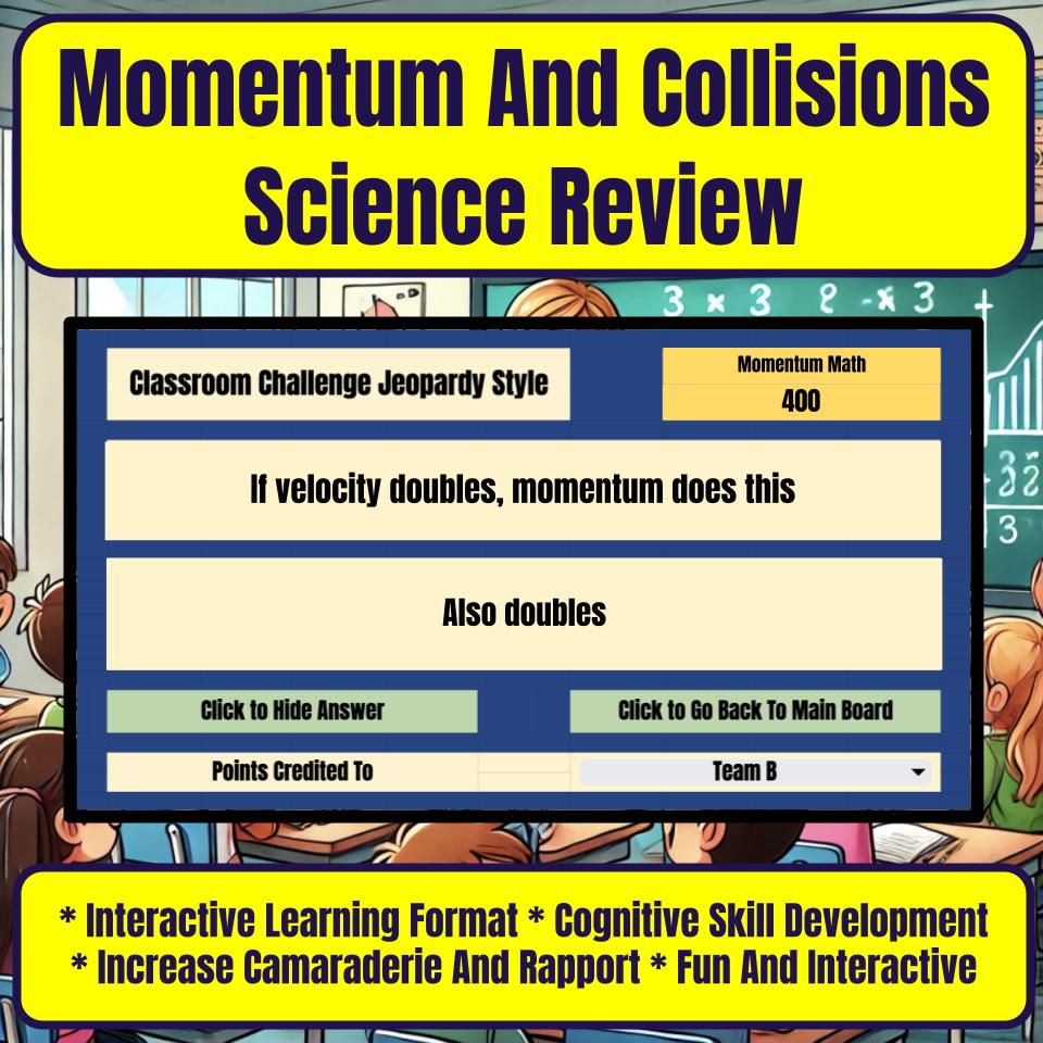 Momentum And Collisions Jeopardy Science Review I0109