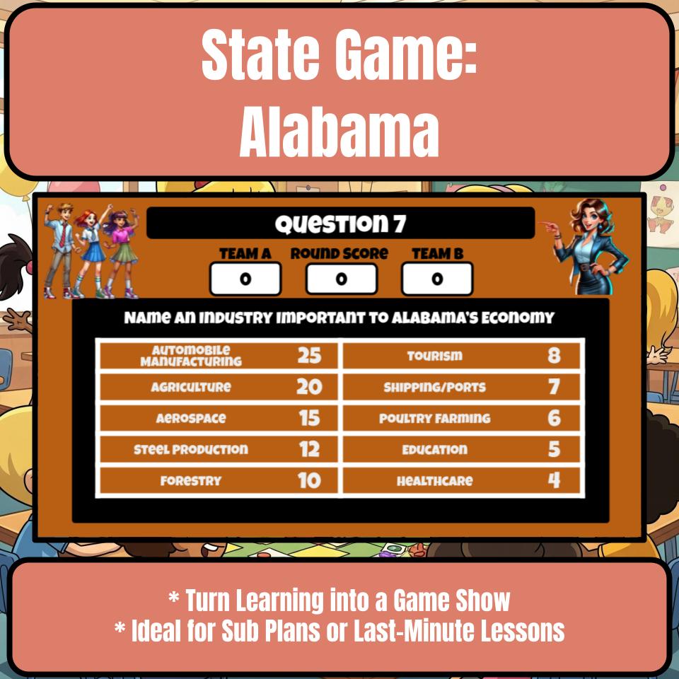 Alabama Social Studies Family Feud Review Game CF0011