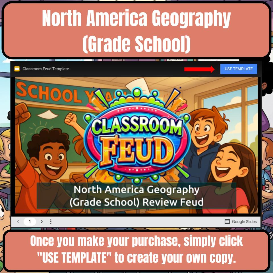 North America Geography (Grade School) Review Feud CF0011