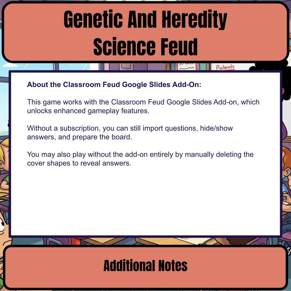Genetic And Heredity Science Feud Review CF0011