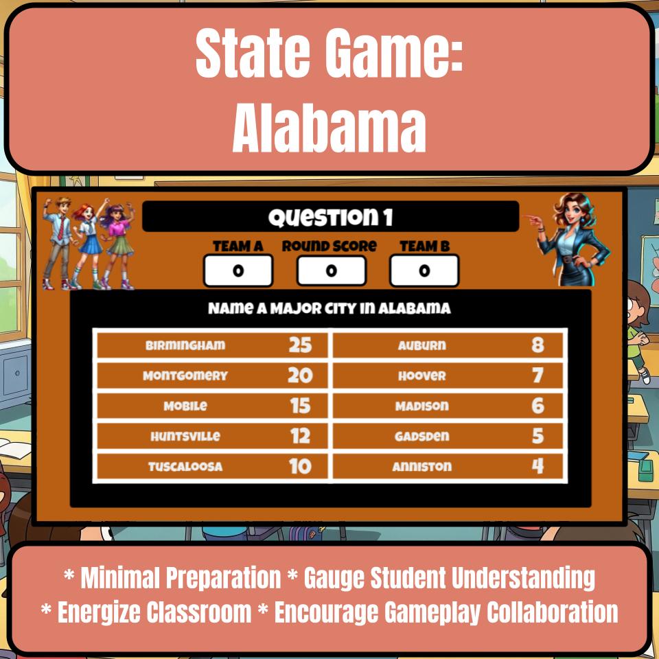 Alabama Social Studies Family Feud Review Game CF0011