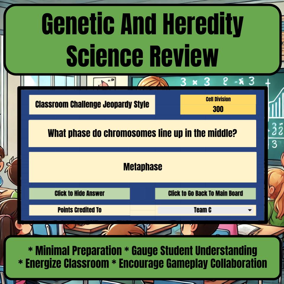 Genetic And Heredity Jeopardy Science Review I0011