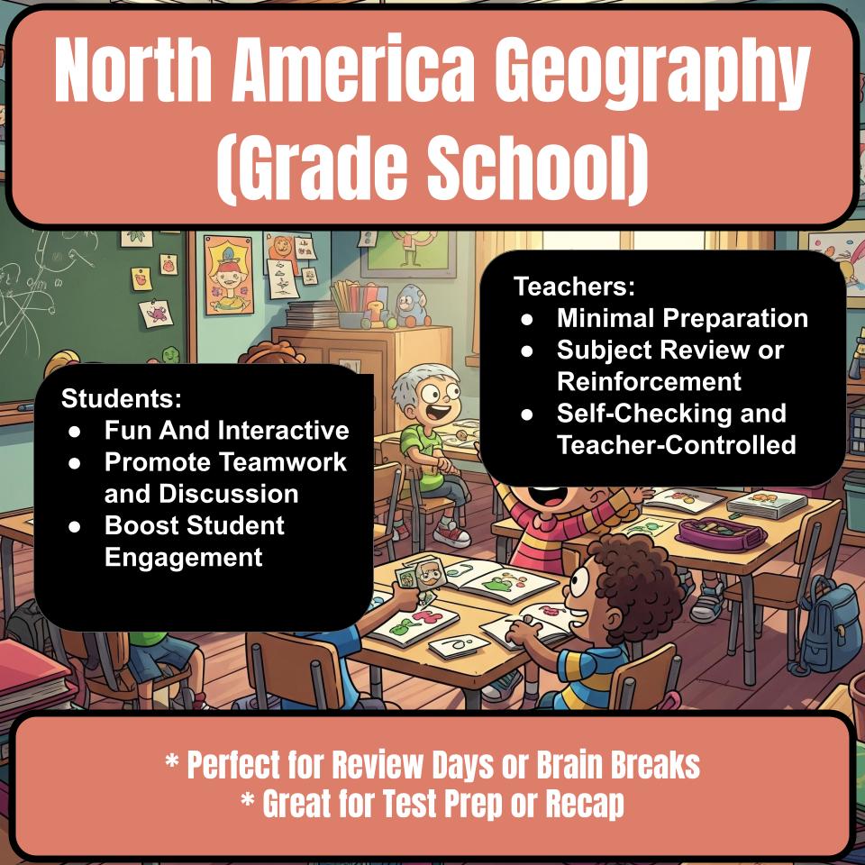 North America Geography (Grade School) Review Feud CF0011