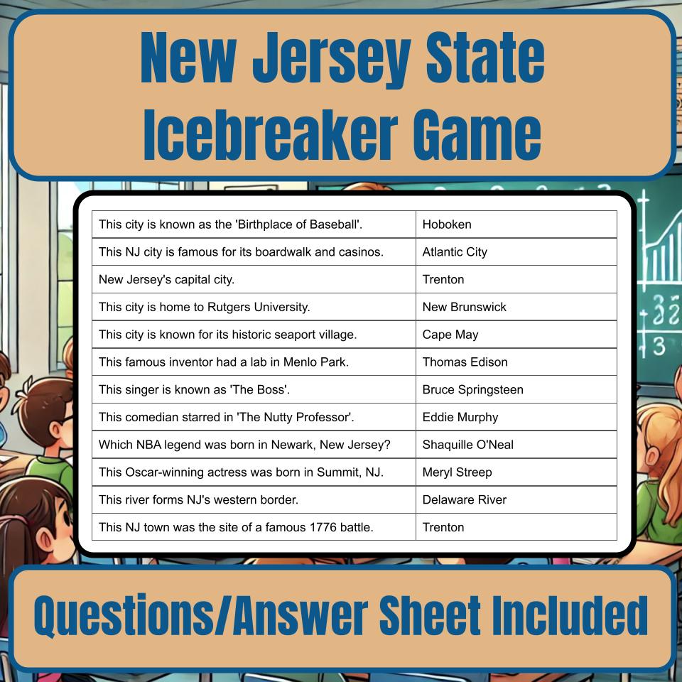 State of New Jersey Jeopardy Game I0011