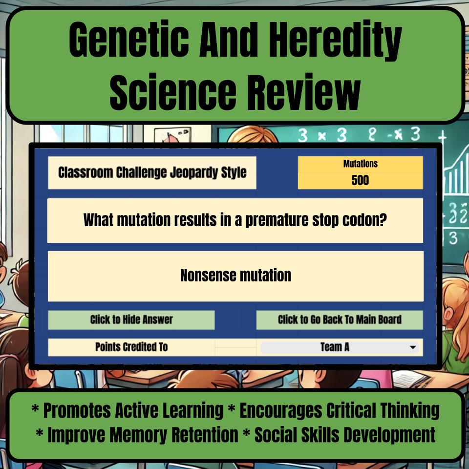 Genetic And Heredity Jeopardy Science Review I0011