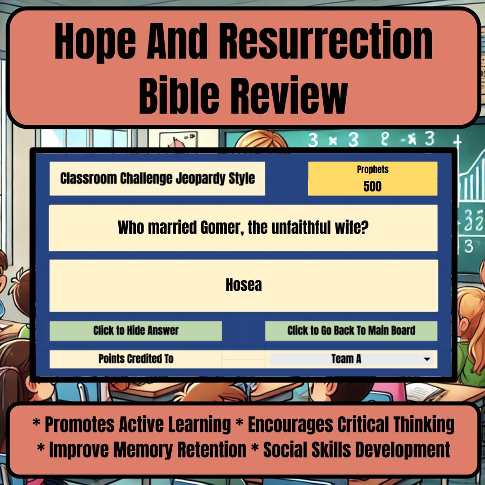 Hope And Resurrection Jeopardy Bible B0011