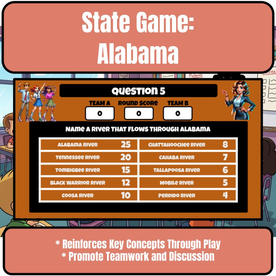 Alabama Social Studies Family Feud Review Game CF0011
