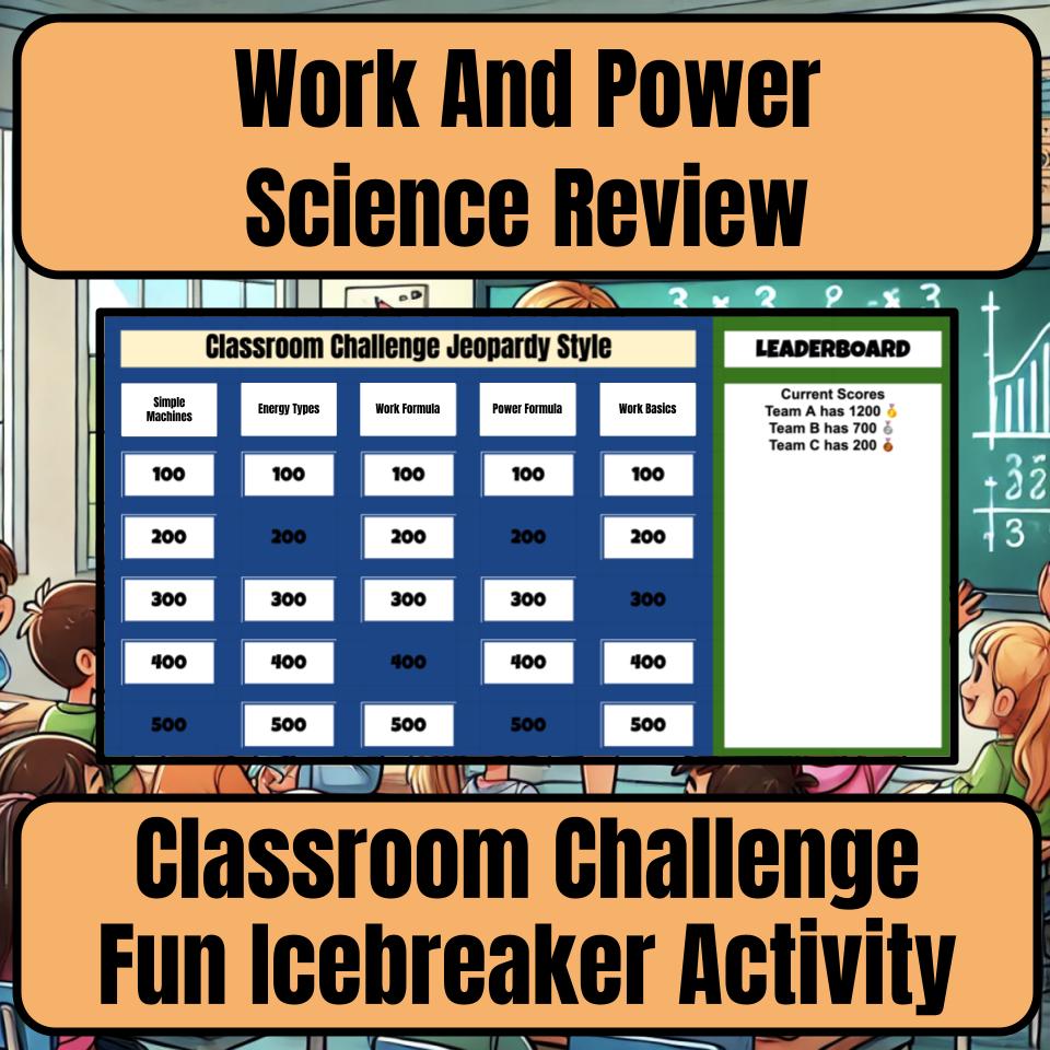 Work And Power Jeopardy Science Review I0110