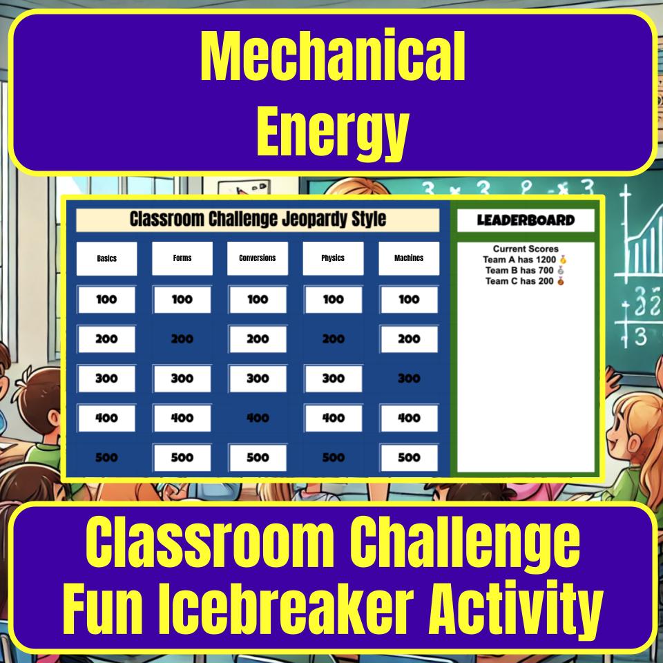 Mechanical Energy Jeopardy Science Review I0111